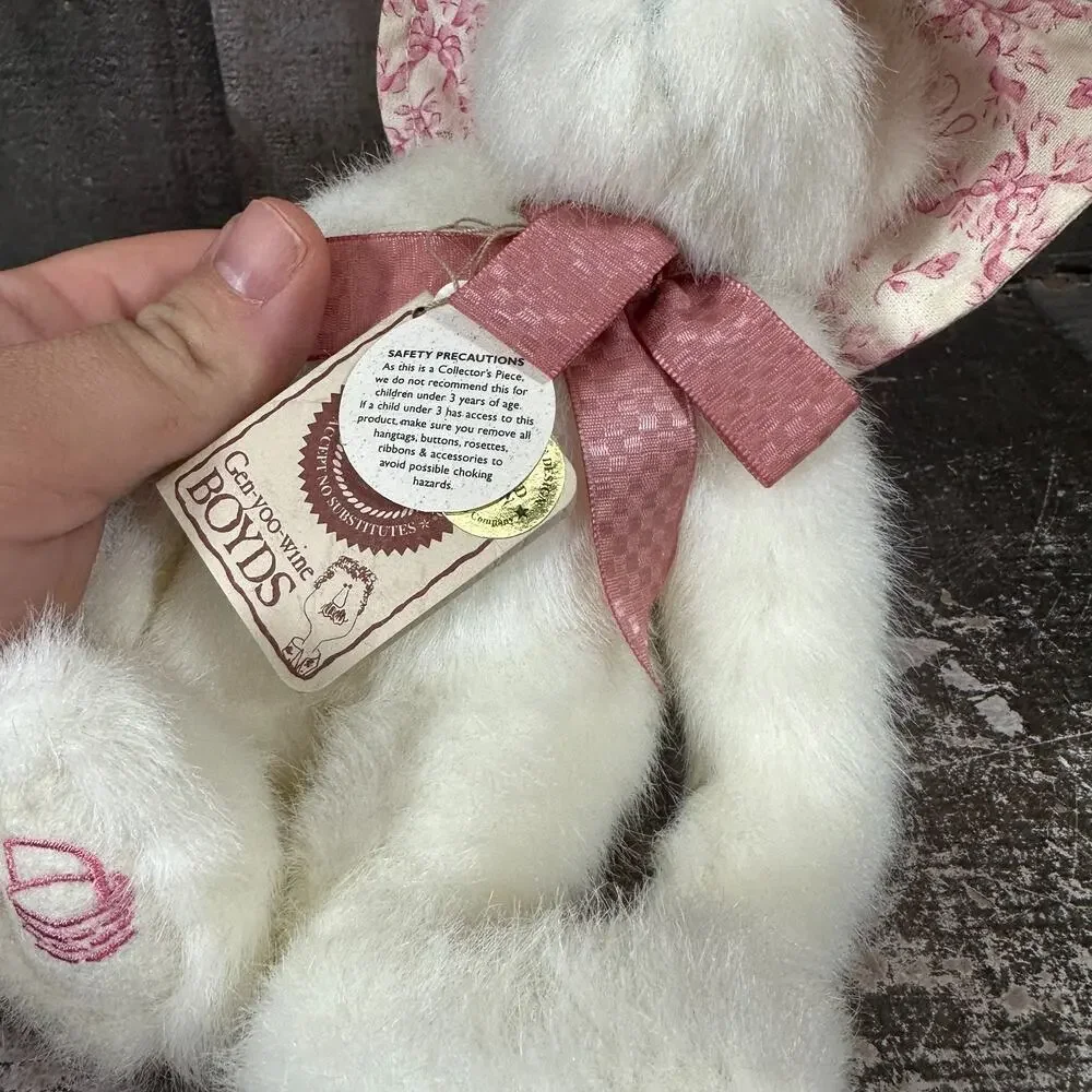Vtg 2001 Boyds ~ Hope Bearywell 8”‎ ~ Longaberger Excl. Breast Cancer #94636LB